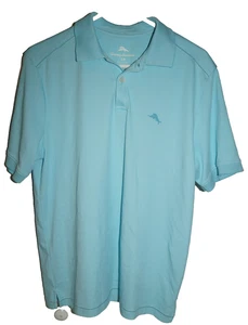 Tommy Bahama Polo Shirt Men's Small Short Sleeve Blue Sailfish Cotton Golf Rugby - Picture 1 of 4