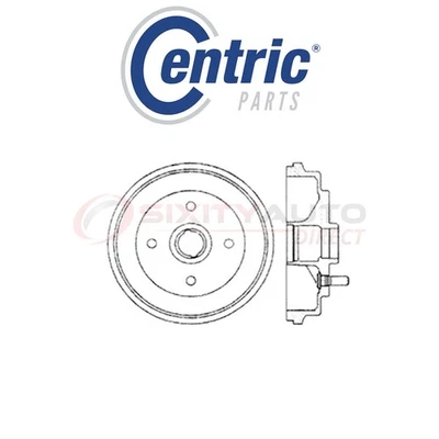 Centric Brake Drum for 2005-2009 Ford Fiesta 1.6L 2.0L L4 - Braking Stopping fw Foto 1 de 4