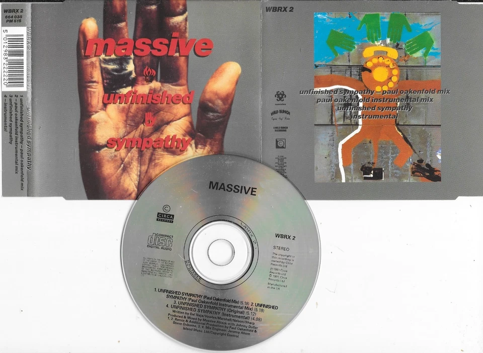 MASSIVE ATTACK - unfinished sympathy -  CD - 4 tracks - Bild 1 von 1