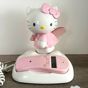 Hello Kitty Angel Sanrio Pink Landline Telephone Phone Vtg 2003 Partially tested - Picture 1 of 12