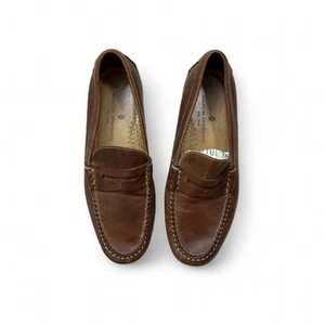 Martin Dingman Brown Leather Penny Loafer Men’s 9.5M Leather Sole Brazil Made - Picture 1 of 9