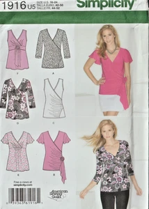 Misses KNIT TOPS - 6  Variations (Size 16 - 24) - Simplicity Pattern 1916 - Picture 1 of 2