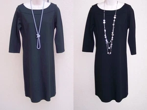 Eileen Fisher kleines schwarzes Kleid Größe PS Petite Small URLAUB WEIHNACHTEN Strick LBD - Bild 1 von 10