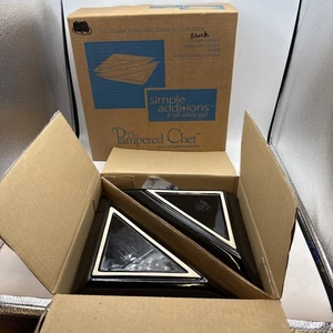 The Pampered Chef Simple Additions Triangles Black #1928 New Open Box - Picture 1 of 7