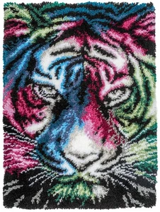 Vervaco Latch Hook Kit Rug Tiger - Picture 1 of 1