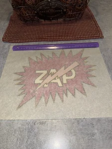 ZAP!!!! Funny Early 70’s Vintage Heat Transfer Iron On Original - Picture 1 of 1