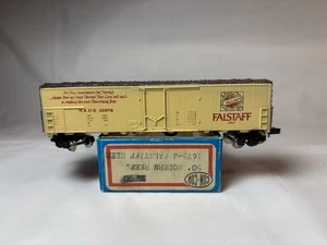 N Scale Con-Cor Falstaff Beer 50’ Billboard Reefer - Picture 1 of 5