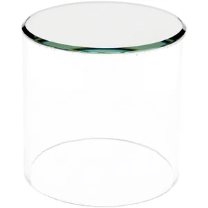 Plymor Clear Acrylic Cylinder Display Riser with Mirror Top, 4" H x 4" D - Picture 1 of 1