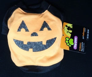 TOP PAW Orange LED Lights Pumpkin T-Shirt Dog Costume (XS) (NEW) - Picture 1 of 7