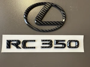 Carbon Fiber Emblem Logo Badge Lexus RC350 2015 2016 2017 2018 2019 2020 2021 - Bild 1 von 20