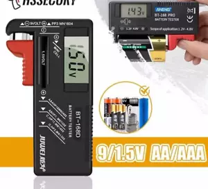 Battery Capacity Tester Volt Checker 9V 1.5V AA/AAA Cell - Picture 1 of 2