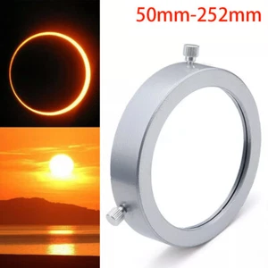 Silver 50~252mm Solar Filter Baader Film Metal Cover For Astronomical Telescope - Picture 1 of 26