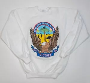 Vintage Operation Desert Storm Sweatshirt Crewneck Size XL 1991 max tee USA army - Picture 1 of 17