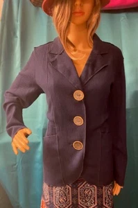 Neon Buddho Damen Designer Navy Blazer Große Größe Regular - Bild 1 von 3
