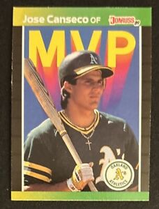 1989 Donruss Jose Canseco MVP Baseball Card #BC-5 Low-Grade O/C w Corner Dings