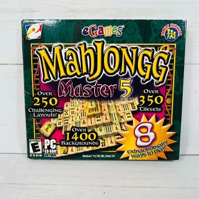Mahjongg Master 5 (PC CD) New US Retail Store Edition Sealed - Image 1 of 4