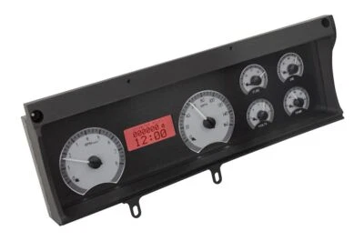 Dakota Digital 70-72 Malibu/ El Camino Silver/Red LED Gauge Kit VHX-70C-MAL-S-R - Image 1 of 4