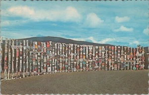 Watson Lake signposts mileage markers Yukon British Columbia Canada postcard B97 - Picture 1 of 2