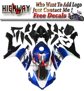M Fairings Kit Fit Yamaha YZF-R1 07 08 2007 2008 Bodywork Blue White ABS Plastic - Picture 1 of 1