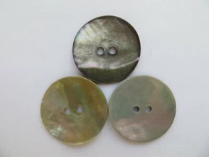 1980s Vintage Med Genuine Pearlescent White MOP Coat Jacket Dress Buttons-23mm - Picture 1 of 5