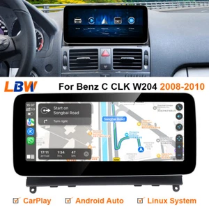 Radio Wifi pantalla táctil Carplay para Mercedes Benz C CLK W204 2008-2010 10,25"" - Imagen 1 de 12