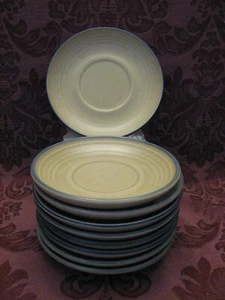 Pfaltzgraff Folk Art Stoneware Saucers - Set of Nine (9) - Very Nice! - Picture 1 of 3