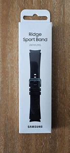 Pasek sportowy Samsung Ridge do Galaxy Watch4 i nowszych - czarny (20mm) M/L ET-SFR89 - Zdjęcie 1 z 3
