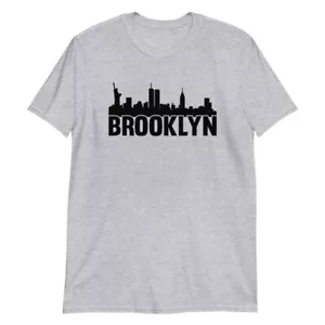 Brooklyn City Skyline Short-Sleeve Unisex T-Shirt NYC New York - Picture 1 of 3