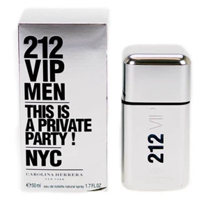 NEW Carolina Herrera 212 VIP Men 50ml Eau De Toilette EDT Spray Men's Fragrance - Imagen 1 de 2