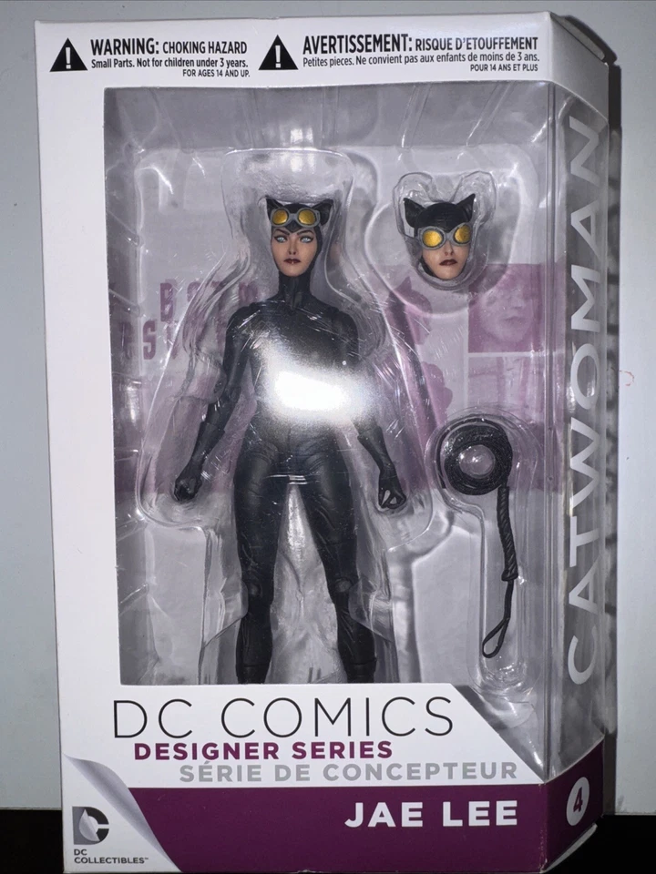 Boneco de ação DC Direct Comics Designer Series Catwoman Jae Lee 6” novo lote raro - Imagem 1 de 4