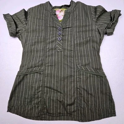 Blusa Médica Healing Hands para Mujer Talla Pequeña Cuello en V Verde Pit To Pit 18 pulgadas  Foto 1 de 4