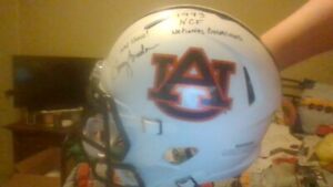 F/S Coach Terry Bowden Signed Auburn Tigers National Champs Replica Helmet RARE!