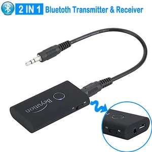 2-in-1 Wireless Bluetooth Transmitter & Receiver A2DP Stereo Audio Music Adapter - Picture 1 of 8
