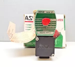 NEW ASCO RED-HAT JKF8220G113 SOLONOID VALVE 5-150 psi STEAM PISTON OPERATING - Picture 1 of 8