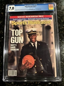 David Robinson 1st Sports Illustrated CGC Newsstand  1986 Top Gun Rookie - Picture 1 of 3