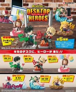 Re-Ment My Hero Academia Desktop Heroes 6Type Full Complete Set Miniature Figure - Picture 1 of 10