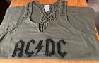 A/C D/C Crocheted Strap Ladies Tank Top ‘FOR THOSE ABOUT TO ROCK’