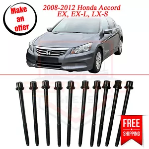 New Head Bolt Set for 2008-2012 Accord Honda EX, EX-L, LX-S - Picture 1 of 7