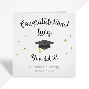 Personalised Graduation Card, Congratulations University, Son Daughter Gift - Picture 1 of 6