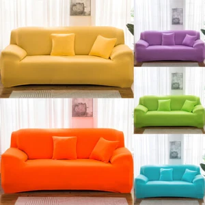 Stretch Elastic Thick Sofa Covers 1 2 3 4 Seater Couch Chair Slipcover Protector - Picture 1 of 41