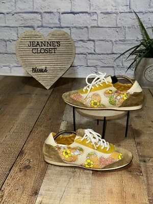 Tory Burtch Serif 花卉运动鞋 8.5 码“小跑” — 第 1/4 张图片