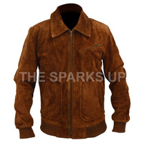 The Man from U.N.C.L.E. Illya Armie Hammer Casual Bomber Suede Leather Jacket