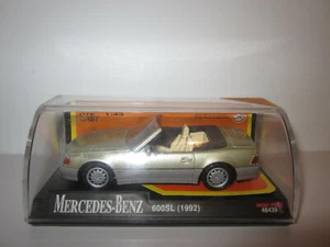 MERCEDES 600 SL CABRIOLET 1992 BEIGE par NEW RAY 48439 au 1/43 TBE en BOITE - Photo 1/7