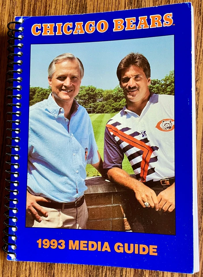 1993 Chicago Bears NFL Football Media Guide- mint condition - Image 1 of 1