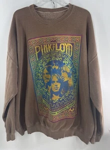 Pink Floyd 1977 Tour braun Rundhalsausschnitt Sweatshirt Distressed Urban Outfitters 3XL - Bild 1 von 7