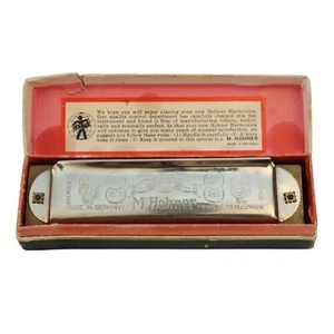 VTG M. Hohner Marine Band Full Concert 40 Reed Harmonica, Key Of C - Picture 1 of 9