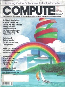 Compute! Magazin, Juli 1985, Apple Atari Commodore IBM TI TRS-80 - Bild 1 von 3