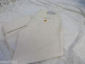 TROVATA PANTS SLACKS Ivory Size 4 Crop Travel Cruise WEAR - Picture 1 of 8