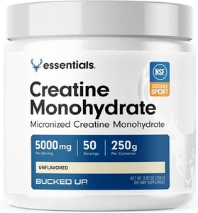 Pure Micronized Creatine Monohydrate Women and Men Easy to Mix and Unflavored - Picture 1 of 7