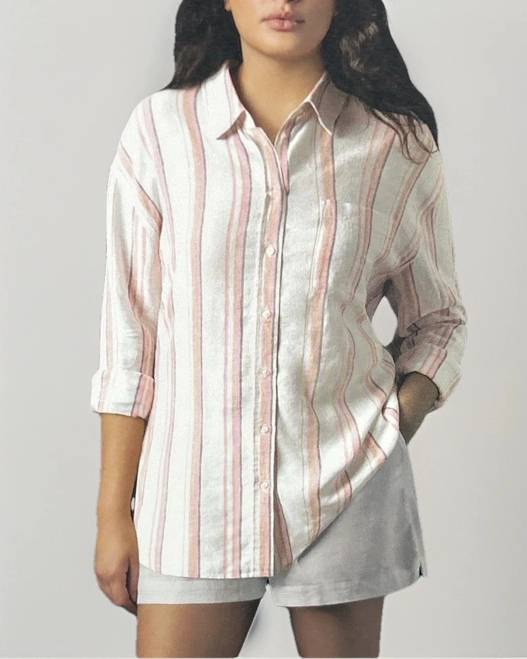 Gap Dress Shirt Multicolored Womens Size S